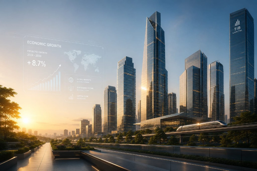 Economic growth skyline with TIB Capital